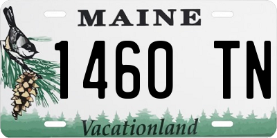 ME license plate 1460TN