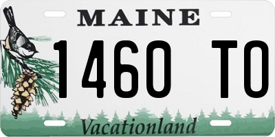 ME license plate 1460TO