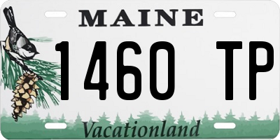 ME license plate 1460TP