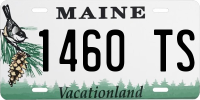 ME license plate 1460TS