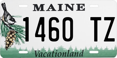 ME license plate 1460TZ