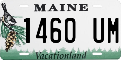 ME license plate 1460UM