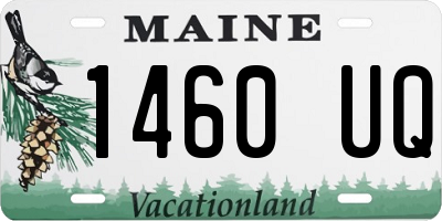 ME license plate 1460UQ