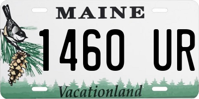 ME license plate 1460UR