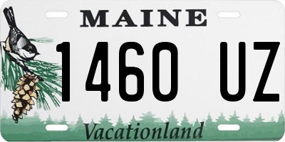 ME license plate 1460UZ