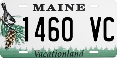 ME license plate 1460VC