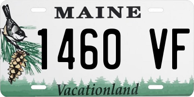 ME license plate 1460VF