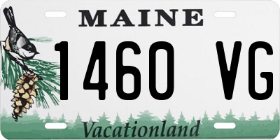 ME license plate 1460VG