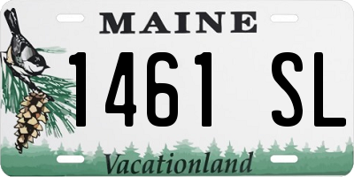 ME license plate 1461SL