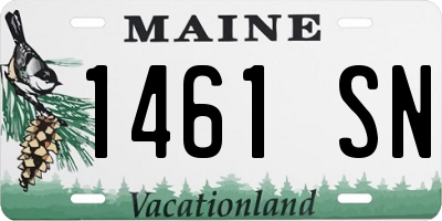 ME license plate 1461SN