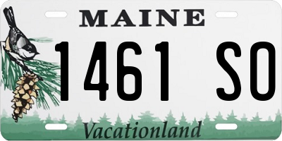 ME license plate 1461SO