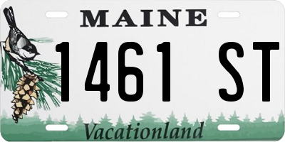 ME license plate 1461ST