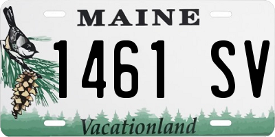 ME license plate 1461SV