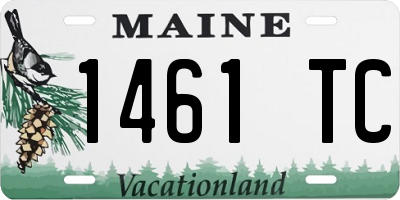 ME license plate 1461TC
