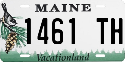 ME license plate 1461TH