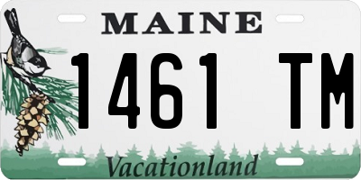 ME license plate 1461TM