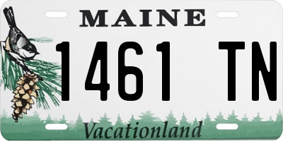 ME license plate 1461TN