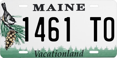 ME license plate 1461TO