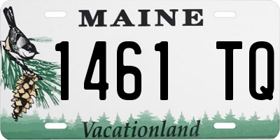 ME license plate 1461TQ