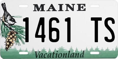 ME license plate 1461TS
