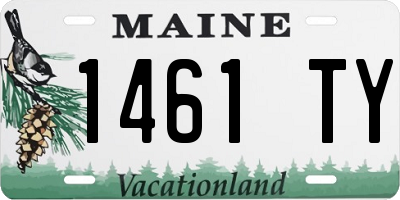 ME license plate 1461TY