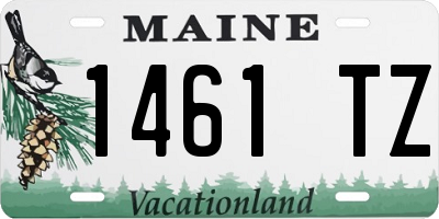 ME license plate 1461TZ