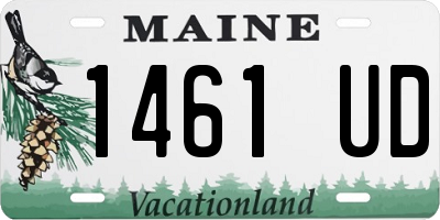 ME license plate 1461UD