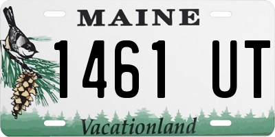 ME license plate 1461UT