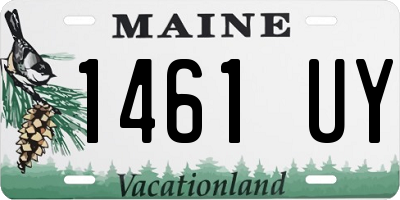 ME license plate 1461UY