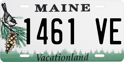 ME license plate 1461VE
