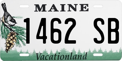 ME license plate 1462SB