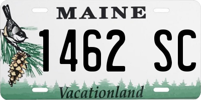 ME license plate 1462SC