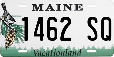 ME license plate 1462SQ