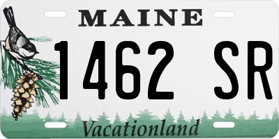 ME license plate 1462SR