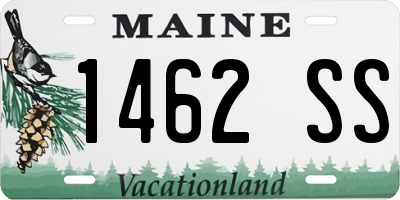 ME license plate 1462SS