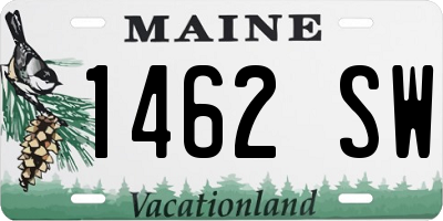 ME license plate 1462SW