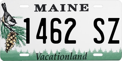 ME license plate 1462SZ