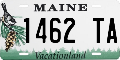ME license plate 1462TA