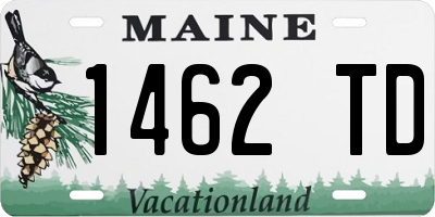 ME license plate 1462TD
