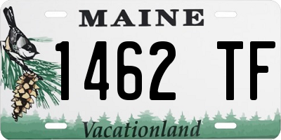 ME license plate 1462TF