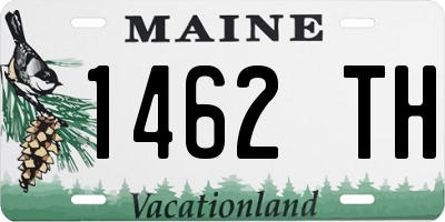 ME license plate 1462TH