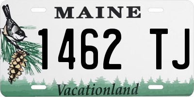 ME license plate 1462TJ
