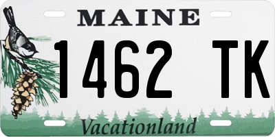 ME license plate 1462TK