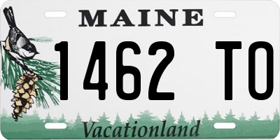 ME license plate 1462TO