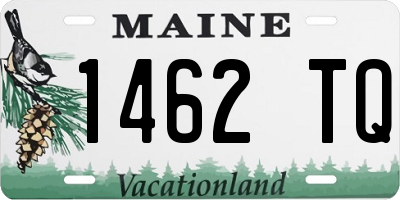 ME license plate 1462TQ