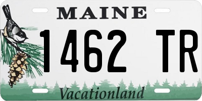 ME license plate 1462TR