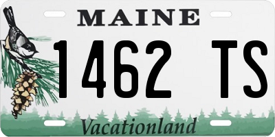 ME license plate 1462TS