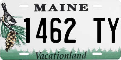 ME license plate 1462TY