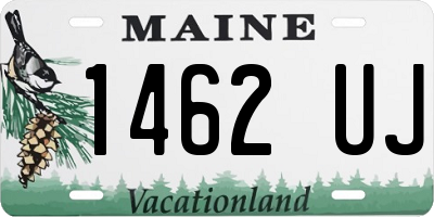 ME license plate 1462UJ