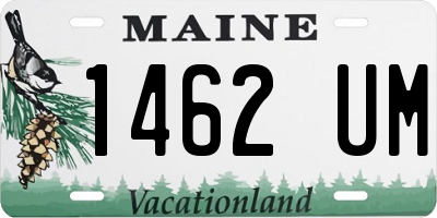 ME license plate 1462UM